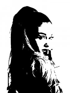 Ariana Grande Stencil 4