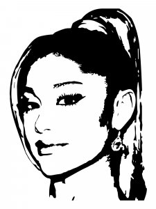 Ariana Grande Stencil 5