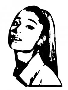 Ariana Grande Stencil 6