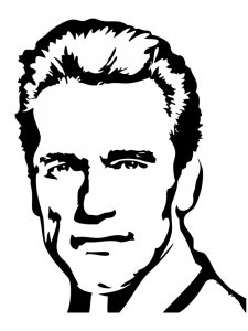 Arnold Schwarzenegger Stencil 10