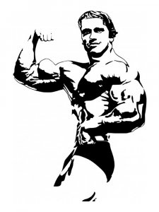 Arnold Schwarzenegger Stencil 3