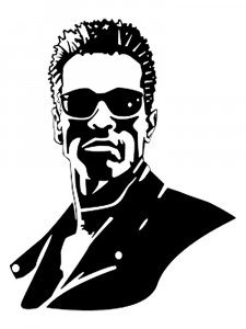 Arnold Schwarzenegger Stencil 6