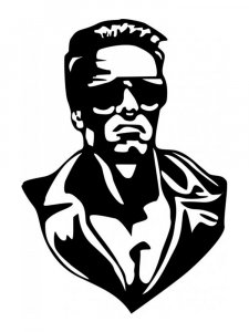 Arnold Schwarzenegger Stencil 7