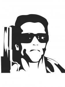 Arnold Schwarzenegger Stencil 9