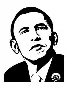 Barack Obama Stencil 1