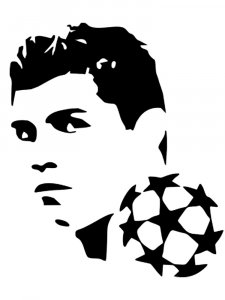 Cristiano Ronaldo Stencil 11