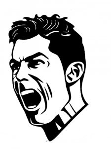 Cristiano Ronaldo Stencil 12
