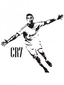 Cristiano Ronaldo Stencil 15