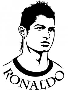 Cristiano Ronaldo Stencil 6