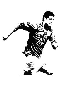 Cristiano Ronaldo Stencil 8