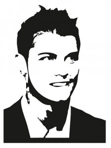 Cristiano Ronaldo Stencil 9
