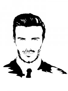 David Beckham Stencil 1