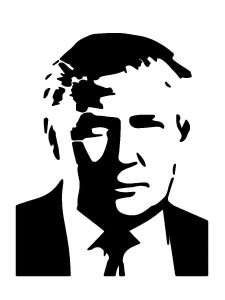 Donald Trump Stencil 2