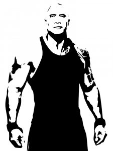 Dwayne Johnson Stencil 2