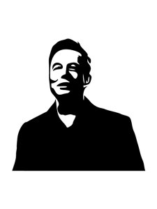 Elon Musk Stencil 1