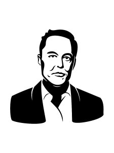 Elon Musk Stencil 2