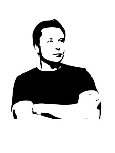 Elon Musk Stencil 4