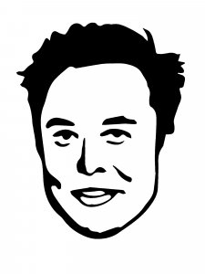 Elon Musk Stencil 5