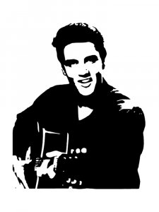 Elvis Presley Stencil 8