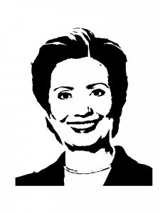 Hillary Clinton Stencil 1