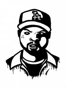 Ice Cube Stencil 1