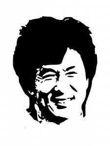 Jackie Chan Stencil 2