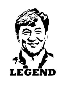 Jackie Chan Stencil 3