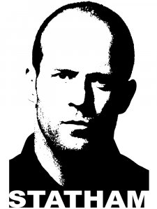 Jason Statham Stencil 1