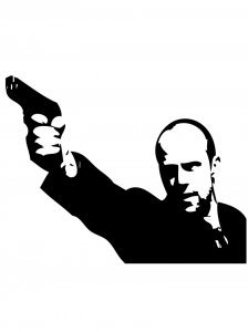 Jason Statham Stencil 3