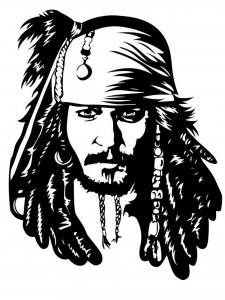 Johnny Depp Stencil 9