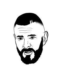 Karim Benzema Stencil 1