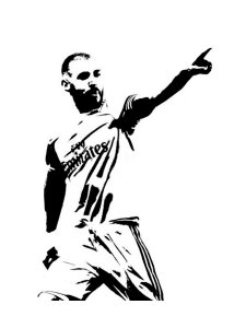 Karim Benzema Stencil 2