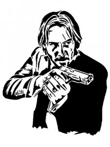 Keanu Reeves Stencil 10