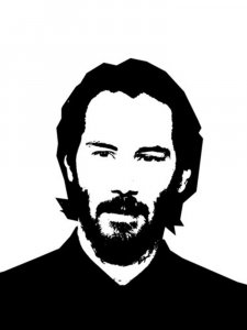 Keanu Reeves Stencil 13