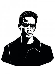 Keanu Reeves Stencil 4