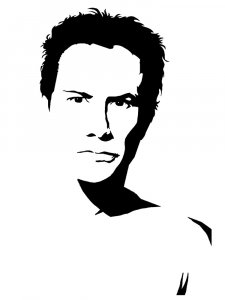 Keanu Reeves Stencil 5