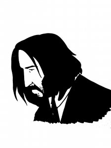 Keanu Reeves Stencil 6