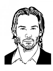 Keanu Reeves Stencil 9