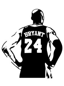 Kobe Bryant Stencil 1
