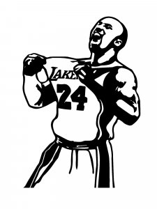 Kobe Bryant Stencil 4