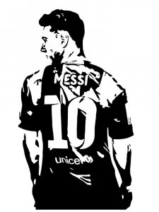 Lionel Messi Stencil 12