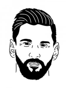 Lionel Messi Stencil 13