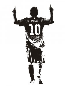 Lionel Messi Stencil 15