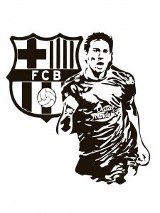 Lionel Messi Stencil 2