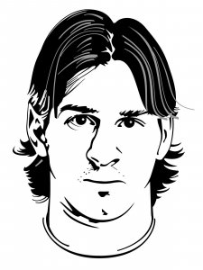 Lionel Messi Stencil 3