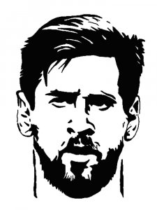 Lionel Messi Stencil 4