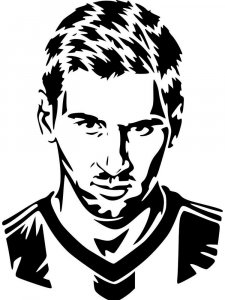 Lionel Messi Stencil 5