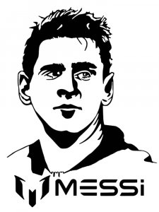 Lionel Messi Stencil 6