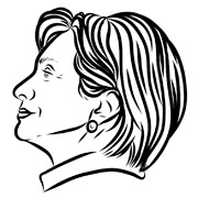 Hillary Clinton Schablonen