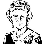 Queen of England Stencils